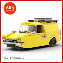 DIY 벽돌 자동차 모델 TV에서 유명한 바보와 말 하이테크 스턴트 차량 MOC 빌딩 블록 어린이 장난감 어린이 아이디어 선물 Q0624