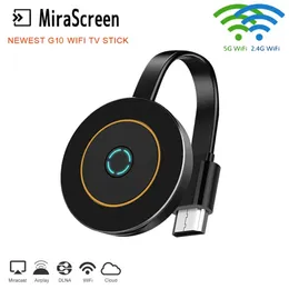 Mirascreen G10 2.4G5.8G Wifi Receiver Anycast Miracast iOS Android TVドングルHD互換性のあるAnycast DLNA AirPlay 5G TVスティック