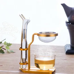 Kök lagringsorganisation förtjockad rostfritt stål stativ hållare manual häll över dropp kaffe juice te blad filter kopp konsol