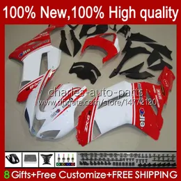 دراجة نارية Fairings for Kawasaki Ninja ZX600C ZX-600 ZX 6R 6R 600CC 6 R ZX636 07-08 هيكل السيارة 10NO.28 ZX-636 600 CC ZX6R 07 08 ZX600 ZX 636 ZX-6R 2007 2008 Bodys Kit White Red Stock