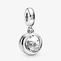 Pandora Bilezikler Uyar 20 adet Gece Baykuş Kristal Dangle Kolye Charms Boncuk Gümüş Charms Boncuk Kadınlar Için DIY Avrupa Kolye Takı