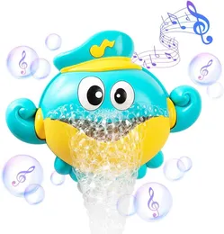 Maskinkrabbor groda musik tvål automatisk bubbla maker baby badrum leksak för barn grossist