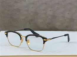 Neue Modedesign Herren optische Brille TYPOGRAPH K Gold quadratischer Rahmen Vintage einfacher Stil transparente Brille Top-Qualität klare Linse 142