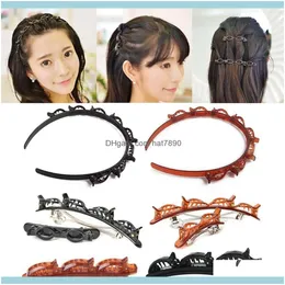 Rubber Bands Jewelry Jewelryunisex Alice Hairband Headband Men Women Sports Hair Band Metal Hoop Double Bangs Hairstyle Hairpin Comb Drop De