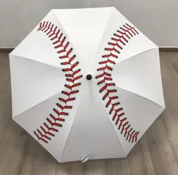Guarda-chuva de costura de beisebol esportes 20 pçs novos guarda-chuvas de chuva automático feminino à prova de vento feminino à prova de vento três vezes guarda-sol à prova d'água