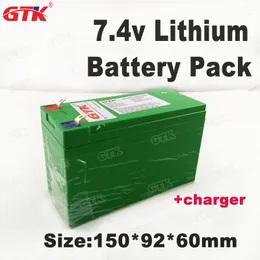 High quality 7.4V 10ah 12ah 16ah 20ah lithium battery pack for Electric Instrument solar street light portable GPS+ charger