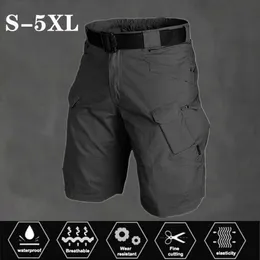 Erkekler askeri şort pantolon çok cep su geçirmez hızlı kuru erkek şort açık avcılık balıkçılık camo rahat yaz şort alt x0705