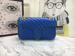 Designer Lady borsa da sera portatile catena in pelle di alta qualità cerniere di marca famose di lusso moda classica taglia 25-15-6 cm 443497
