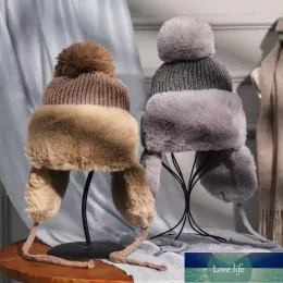 Berretti Beanie/Teschio Moda Carino Inverno Caldo Berretti a maglia Cappello bomber Donna Paraorecchie Pompon Cappelli da neve Berretto da sci Skullie Lady Outdoor T Esperto di prezzi di fabbrica ravel Ha