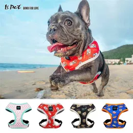 Dog Harness Fashion Cat Puppy Pet Dog Harness for Large Dogs Pitbull Pomeranian French Bulldog Beagle Christmas Dog Accessories 210325