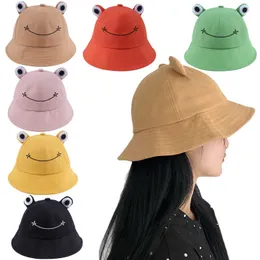 Cute Frog Bucket Hat: Trendy Korean Style Sun Hat for Women