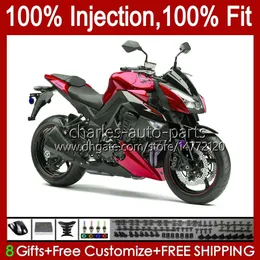 Kawasaki Ninja Z 1000 R Z1000 2011年2011年2011年2011年013年Z-1000R 2010-2013 Z-1000R 10 11 12 13 OEMフェアリングキットブラックレッド