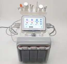 6 في 1 hydra dermabrasrasion آلة هيدرو المياه microdermabrasion أكوا تقشير rf الجلد الغسيل الأكسجين رذاذ الباردة مطرقة الجلد الغسيل