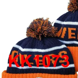 2021 Oilers Hockey Beanie North American Team Side Patch Winter Wool Sport Knit Hat Skull Caps A0