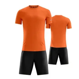 20 21 turuncu boş oyuncu ekibi özelleştirilmiş isim numarası futbol forması erkekler futbol gömlek şort üniforma kitleri 1001