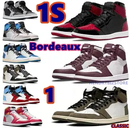 1S Panda Black White High Basketball Shoes Mid Se Pine УДАЧА Green Bordeaux University Blue UNC Patent Bred Rene