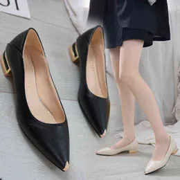 Klänning skor zapatos planos dorados synd cordones para mujer mocasines de tacón bajo con punta puntiaguda färg negro novedad de 8750n 220309