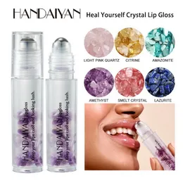 Handaiyan Crystal Ball Lip Gloss Idratante arricchito Idratante Naturale Riparazione a lunga durata Labbra danneggiate Trucco Lucidalabbra trasparente