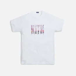 20SS Kith t-shirt Tokyo Landmärke Cherry Blossoms Mount Fujimen Män Kvinnor Topp Tees Högkvalitativ fasion Hip-hop T-shirt