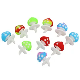 Mushroom carb cap quartz banger nail silicone caps smoking accessories 28*40mm 5 colors use for water pipe bong pipes glass bongs