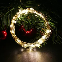 Wasserdichte LED-String-Licht 5m 50 LED Kupferdrahtlampe Outdoor Garden Weihnachten