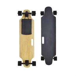 [EU-Instock] HT-S2 Smart Skateboard 4 Räder Elektrisches Longboard Doppelmotor mit digitaler Fernbedienung Kleine Fischplatte 2St