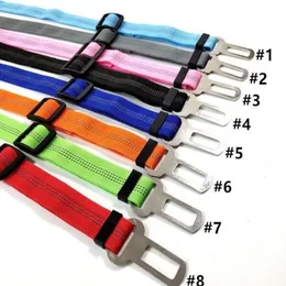 Pet Dog Leashes Safety Vehicle Cushioning Car Seat Belt Elastic Reflective Dogs Seatbelt Harness Lead Leash Clip Levert