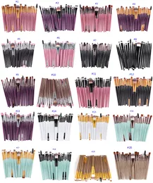 22 Farben Neue Design Pro Kosmetik Make-Up Pinsel 20 teile / satz Professionelle Weiche Gesichtspuder Foundation Make-Up Pinsel Set Kits