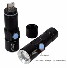 Torches USB Mocno-Mochi Lanterna Tactical Torch Flash Light Linternas Led Zoomable Gladiator Zaklamp Freatlight