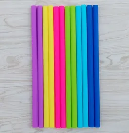 Bärare Färger Straight Silicone Straw för 20 Oz 30 Oz Cup Silica Gel Drinking Halmburk Straws XB1