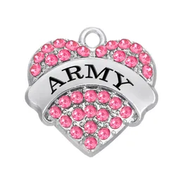 Gratis frakt Ny mode lätt att diy 3pcs mycket militär serie armé diy charm fyra färg kristaller smycken passform för halsband eller brace