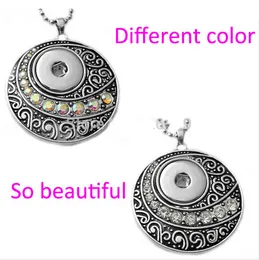 Wholesale-G00105 newest round snap button jewelry pendant for 18mm button