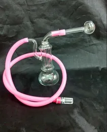 free shipping ----- 2015 new Mini Hookah transparent glass / glass bong, gift pot + straw, style random delivery
