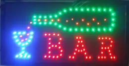 Hurtownie LED Neon Bar Piwo Pub Picie Sign Lights Plastikowe Ramki PVC Wyświetlacz Reklama znak znak 10 * 19 cal