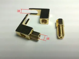 50 Stück Messing-Lautsprechergabel-Anschlussstecker für 4-mm-Bananenstecker-Adapter