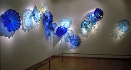 100% munblåst borosilikatlampor Platta för hängande hantverkskvalitet Murano glas dekorativa plattor
