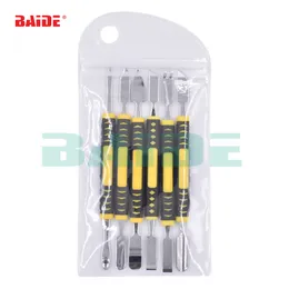 iPhone iPad Tablet Cep Telefonu meraklı Açılış Onarım Aracı Takımı El Aracı Seti 100set / lot için 6pcs / set Çift Uçlar Metal Spudger Seti