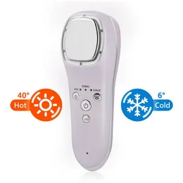 Anti aging hot and cold sonic lead in skin care wrinkle removal facial beauty machine device handheld home use DHL Free Shipping