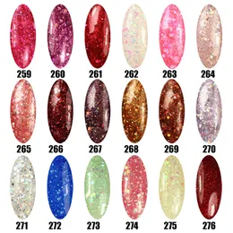 Großhandelsgel-Len 3D-Gel-Nagellack tränken UV-/LED-Glitzer-Nagellack für Nagelkunst. 300 Modefarben sind verfügbar. Heißer Gel-Lack