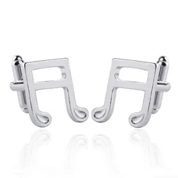 熱い販売ファッションシャツTrable Clef Cuff Luxury Cufflinks音楽ノートClassic French Cufflink for Men's Gifts