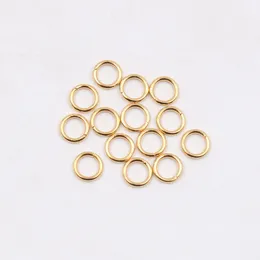 Großhandel 200 Stück Edelstahl Offener Biegering Spaltring 5x1mm / 6*1mm / 7*1mm / 8*1mm Schmuck finden Silber Poliert Mode DIY Gold