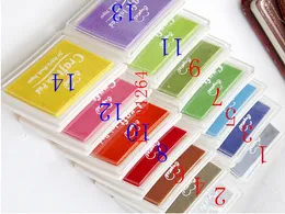 Free Shipping Nice cute big craft Ink pad Stamp inkpad set for DIY funny work 15 colors for choice 200pcs/lot