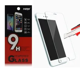 För iPhone 6 6S plus tempererat glasskärm protetor Anti-fingeravtryck Bästa 0.3mm 2.5d för iPhone6 ​​Samsung Galaxy S5 S6 Not 4 5 Papperspaket