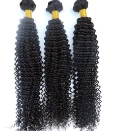 Capelli umani non trattati tesse fasci di capelli brasiliani trame ricci crespi 8-34 pollici estensioni dei capelli di Remy mongolo cambogiano indiano peruviano