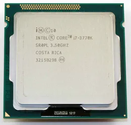 Intel Core i7 3770K 3.5GHz Caché de 8MB de cuatro núcleos con HD Graphic 4000 TDP 77W Procesador de CPU LGA 1155 de escritorio