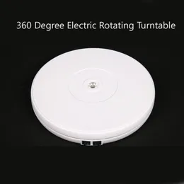 Freeshipping 10" 25cm Led Light 360 Degree Electric Rotating Turntable for Photography, Max Load 10kg, 220V