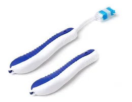 Wholesale-Wholesale 100PC Adult Travel Toothbrush Folding Teeth Brushes