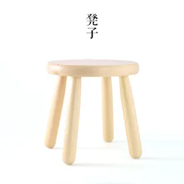 Mingei solid wood stool children stool practical home skid benches stool fashion parlor small bench