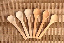 high quality Wood Soup Spoon Mini Wooden Teaspoon Utensil Coffee Ice Cream Spoon baby feeding spoon