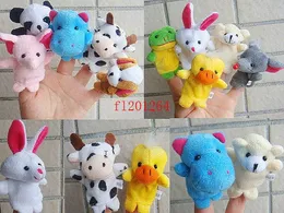 10pcs/lot Free shipping Cartoon Finger Puppet Finger Toy Finger Doll Animal Doll Baby Dolls for Kid's Fairy Tale Finger Toys Puppet